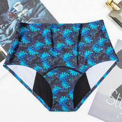 Seamless Leak Proof Underwear Plus Size Menstrual Hipster Mid Waist Underwear