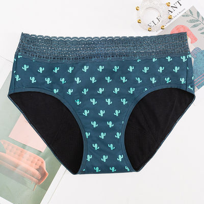 Knitted High Waist Period Panties Breathable Plus Size Period Panties